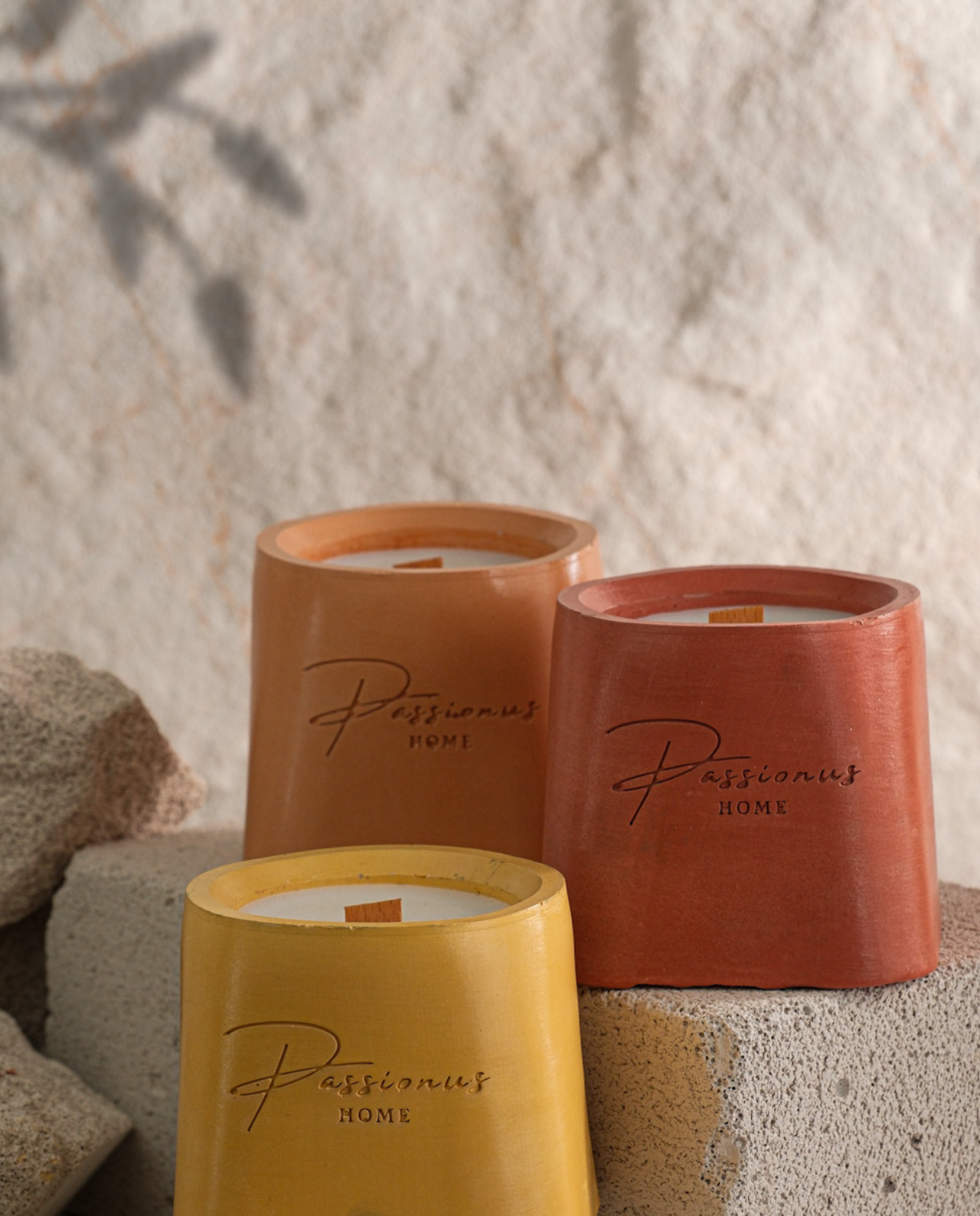 renkli beton kokulu mum geniş yüzey alarga