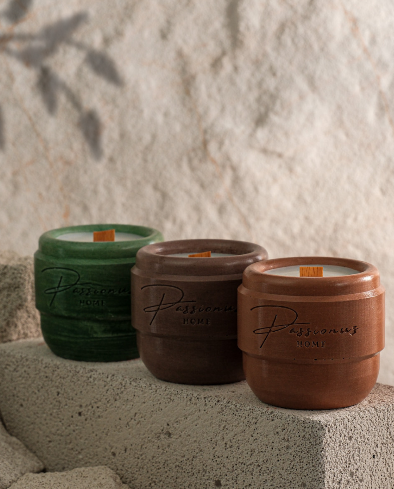 renkli beton kokulu mum kemerli alesta