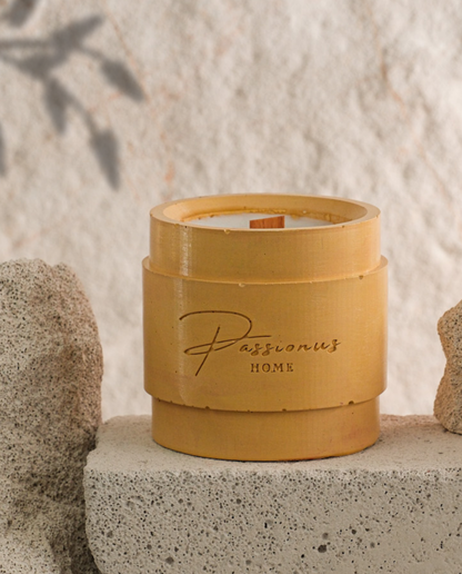 sarı beton kokulu mum kemerli cenova