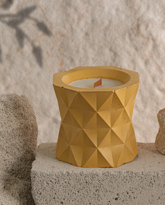 sarı beton kokulu mum baklava difana