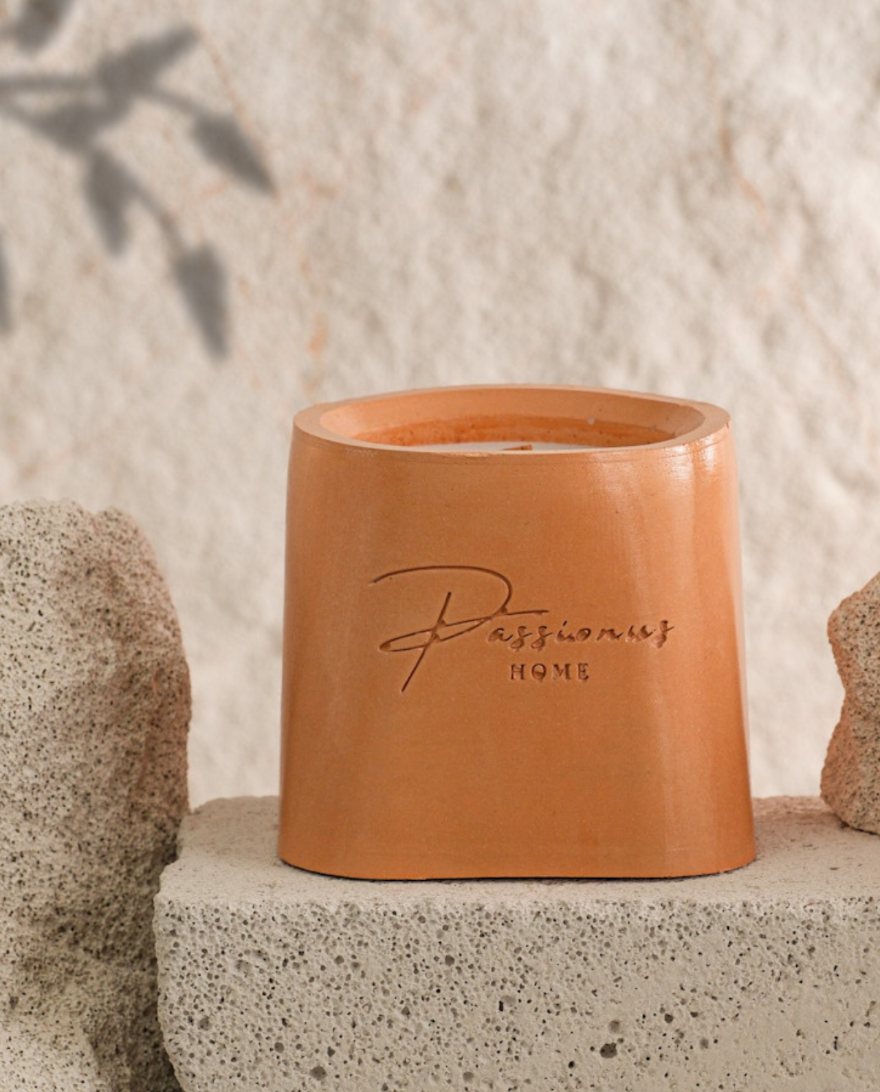 turuncu beton kokulu mum geniş yüzey alarga