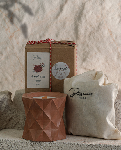 kahverengi beton kokulu mum baklava difana paketleme