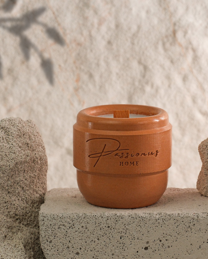 turuncu beton kokulu mum kemerli alesta